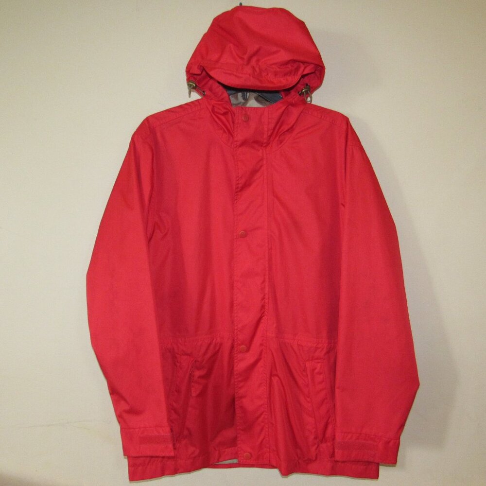 Outback Trading Company Mens Small Red Pak-A-Roo Packable Parka Rain Jacket